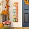 Glitzhome® 42" Lighted Fall Wood Stacked Pumpkins Welcome Porch Sign with Timer